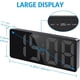 thumbnail image 2 of Reloj despertador digital, reloj digital con pantalla LED, alarma matutina con temperatura y fecha, alimentación USB o pilas, color blanco, 2 of 5