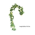 thumbnail image 3 of Artificial Greenery Garland, Vine, Foliage with Plastic Stems, 2m Length for Indoor Decoration, 3 of 7