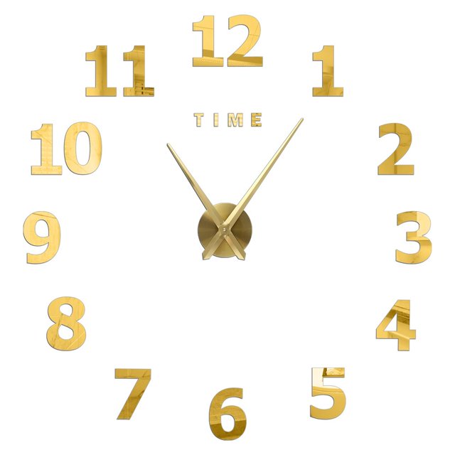 Reloj de pared grande de diseño moderno 2022, relojes de cuarzo 3D DIY, relojes de moda, pegatinas de espejo acrílico, decoración del hogar para sala de estar, Horloge Tan Jianjun unisex