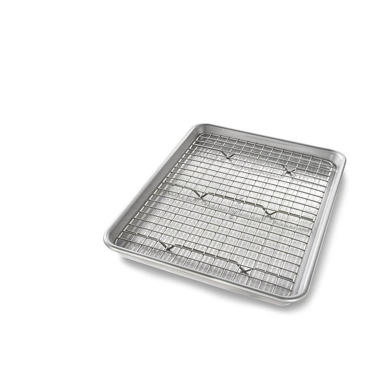 USA Pan Nonstick Quarter Sheet Pan and Cooling Rack, Set of