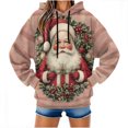 thumbnail image 6 of Women's Oversized Christmas Fleece-Lined Hoodies Long Sleeve Grapdic Tunic Tops Loose 2025 Pullover Going Out Casual Holiday Sweatshirt, 6 of 6