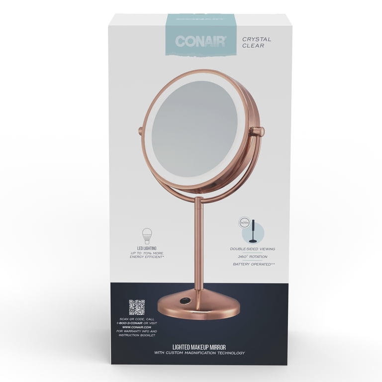 Infinity Pro Reflections Double-Sided Mirror, Rose Gold, 1x/10x