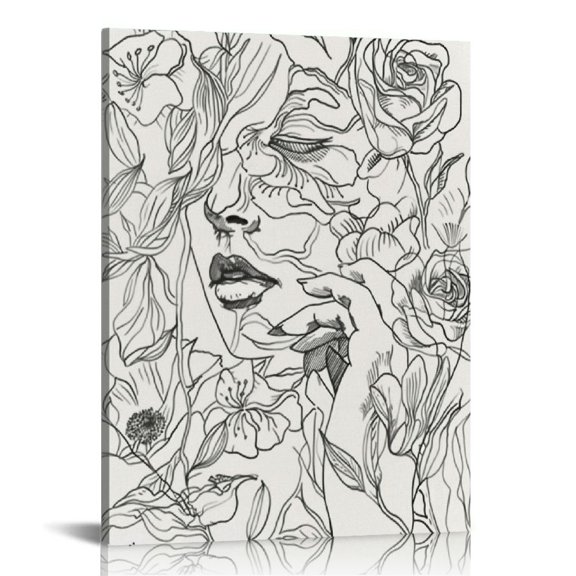 Acheng Rustic Vintage White daisy Flower in Bottle Theme Artwork for Walls Canvas Prints Farmhouse Countryside Flower Painting Framed Home Decoration For Bathroom Bedroom Living Room picture 1