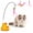 Pink, variant on Duck and Swan Cat Toy, Yellow Duck Cat Teaser Toy for Pet, Electric Cat Toy with Bird Chirping