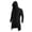 Black, variant on FASHOFT Men's Vintage Hooded Coat Halloween Long Open Front Cardigan Lightweight Drape Cosplay Outfit Renaissance Party Stage Dress Up Halloween S