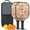 Pioneer Flower Floral, variant on Pickleball Paddles Set,Pioneer Flower Floral Print Pattern Fiberglass Surface Pickleball Racket Set with 2 Indoor Outdoor Pickleball Balls and Pickleball Bag,Pickle-ball Equipment