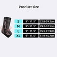 thumbnail image 7 of 1Pc Ankle Support Sleeve Elastic Compression Foot Brace Arthritis Achilles Tendonitis Plantar Fasciitis Joint Pain Ankle Braces (Pink,L), 7 of 7