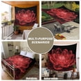 thumbnail image 6 of Red Black Floral Tapestry for Bedroom Wall Hanging Tapestry, Modern Minimalist Gradient Flowers Ceiling Backdrop Tapestries Poster Blanket Wall Decor for Teens Room Living Room Dorm 51" x 59", 6 of 8