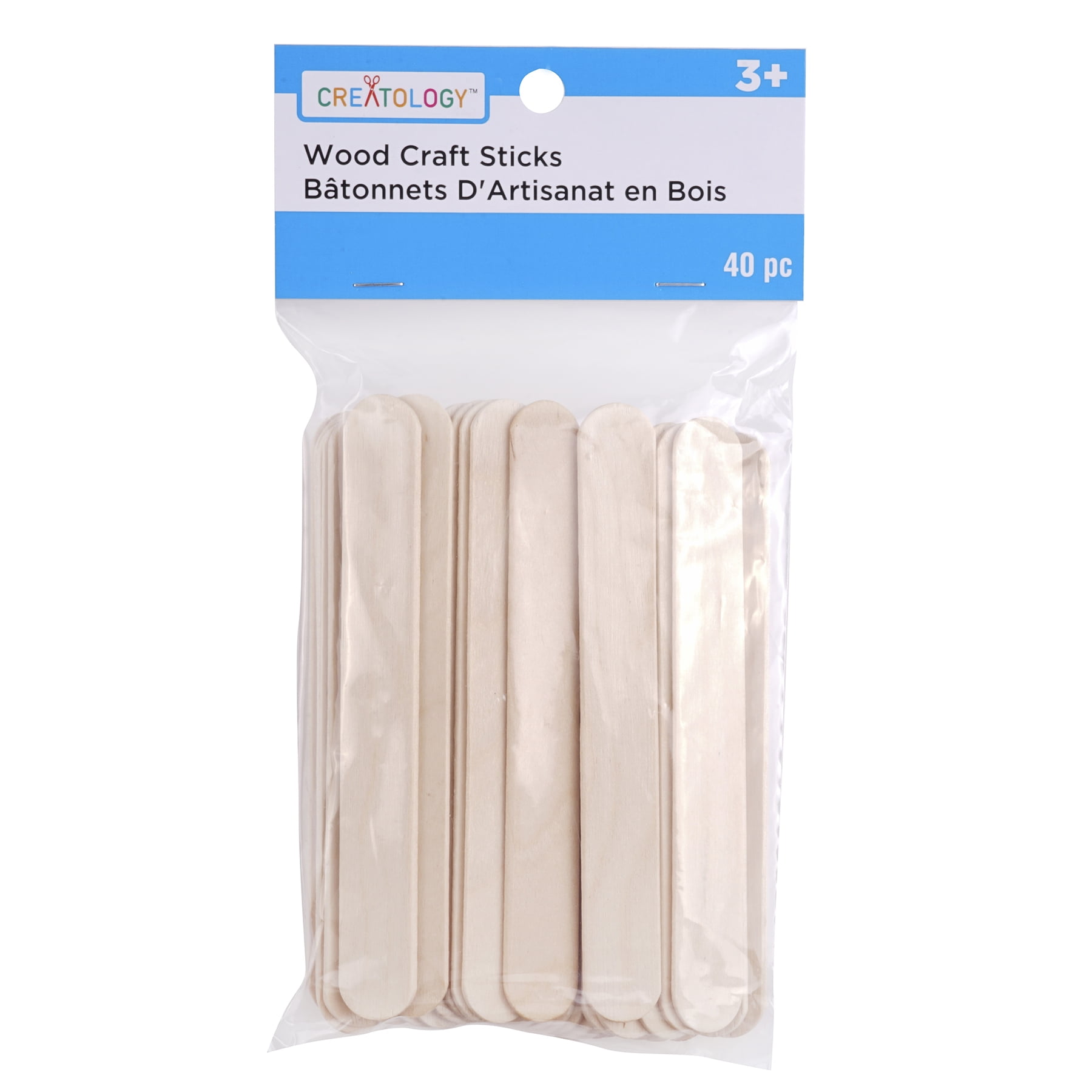 12 Packs: 40 ct. (480 total) 4.5" Wood Craft Sticks by Creatology