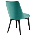 thumbnail image 6 of Modway Viscount 19" Modern Performance Velvet Dining Chair in Black/Green, 6 of 9