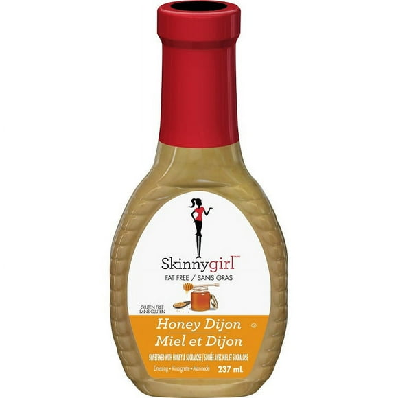 Skinnygirl Honey Dijon Dressing, Fat-Free, Sugar-Free Salad Dressing, 237 ml, SKINNYGIRL DRESSING HONEY DIJON