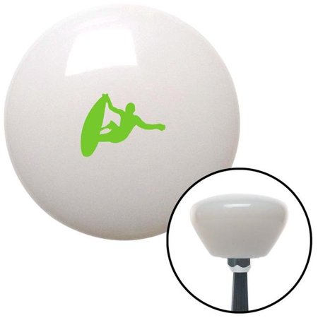 American Shifter Green Surfer Catching a Wave White Retro Shift Knob with M16 x 1.5 Insert Shifter Brody