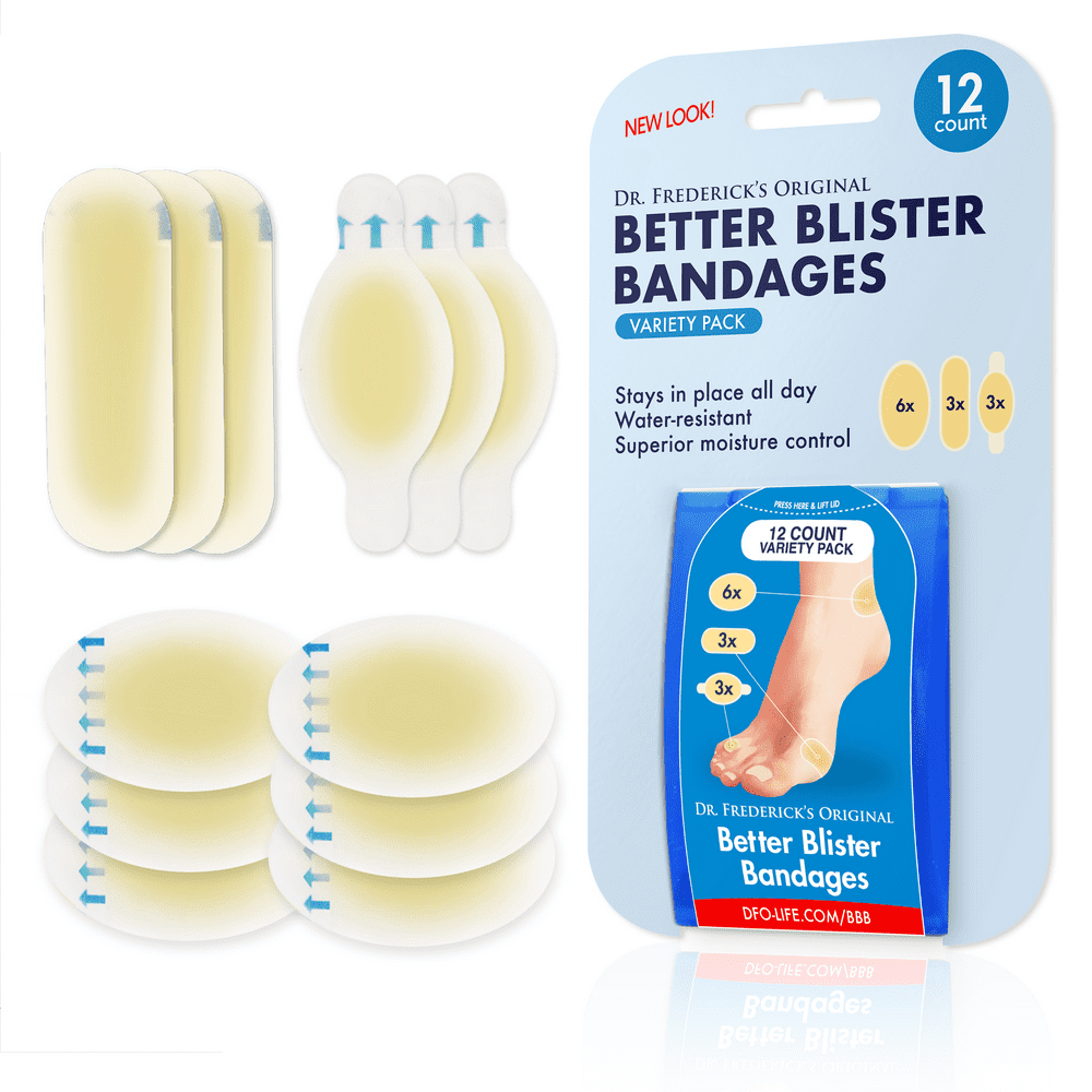 Dr. Frederick's Original Better Blister Bandages 12 ct Variety