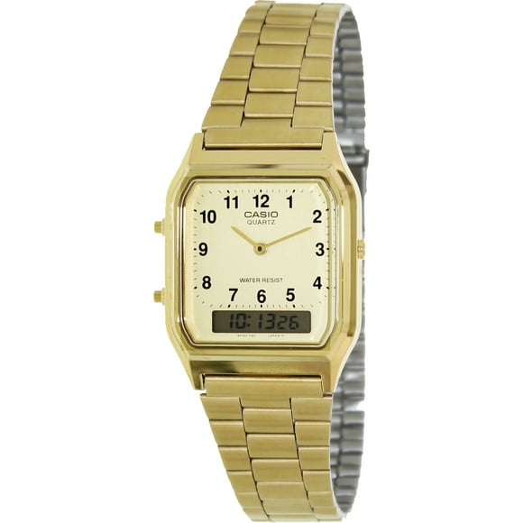 Casio Men's Core AQ230GA-9B Gold Gold Tone Quartz Dress Watch