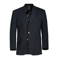 thumbnail image 1 of Men's Fully Lined Hopsack Single Breasted Blazer, NAVY, 44 Tall, 1 of 2