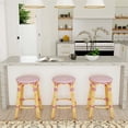 thumbnail image 4 of Butler Specialty Company Tobias Rattan Round 24" Counter Stool - White and Pink, 4 of 6
