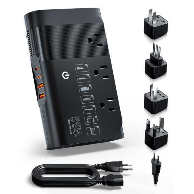 DOACE Convertidor de Voltaje de Onda Senoidal Pura 500W 220V a 110V