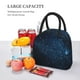 thumbnail image 5 of Disketp Blue Glitter Retro Bolsa Térmica para Almuerzo, Lonchera con Abertura Amplia y Gran Capacidad, Organizador Reutilizable para Mujeres, Hombres y Adultos, 5 of 6