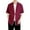 AI09-Wine, variant on Lumtrix Men's Kimono Jackets Cardigan Lightweight Casual Cotton Blends Linen Seven Sleeves Open Front Coat Outwear Black 5XL