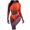 Orange, variant on Utoimkio 3 Piece Tankini Swimsuits for Women Swim Long Sleeve Tank Top Bathing Suits with Shorts and Bra Athletic Swimwear