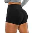 thumbnail image 5 of DHFJKG High Waisted Yoga Shorts For Womens With Pockets Solid Color Workout Tight Shorts Athletic Wear, 5 of 7