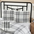 thumbnail image 4 of VHC Brands Plaid Standard Sham, Black, 21x28, 4 of 5