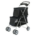 thumbnail image 2 of Zimtown 2-Wheeled Double Pet Stroller with Black Stroller Double-Decker Trolley (1 Pack), 2 of 9