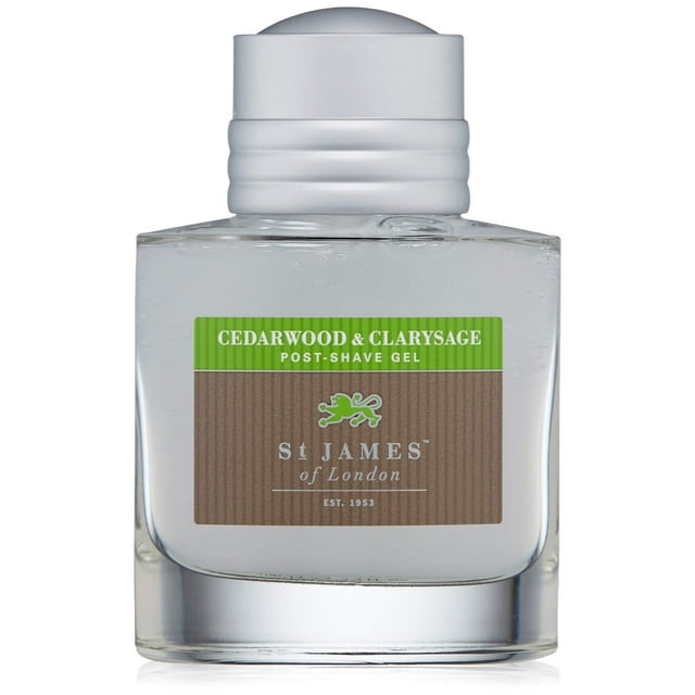 St James of London Cedarwood & Clarysage Gel post afeitado 3.4 onzas líquidas