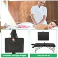 thumbnail image 6 of YRLLENSDAN Massage Tables Portable, Lash Bed Tattoo Table Folding Massage Table Saloniture Massage Table Height Adjustable Memory Sponge 2 Fold PU Bed Carry Case, 6 of 7