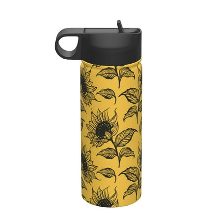 

Matuu Autumn Sunflower for 18oz Durable Thermal Cups Keep Drinks Cold & Hot Insulated Coffee Mug with Lid (With Straw)