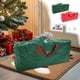 thumbnail image 1 of Bolsa para Guardar El Árbol de Navidad | Bolsa de Transporte Portátil, Resistente a La Humedad y Al Polvo para Artículos Navideños | Gran Capacidad: 165 X 76 X 38 Cm | Material Pe Verde | 1 Unidad, 1 of 6