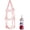 Pink, variant on Hanging Ball Storage Bag, 3-4 Tier, Wall Mount, with Pump Needles Pocket, for Garage, Gym