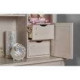 thumbnail image 3 of Evolur Aurora Hutch and Bookcase, Dusty Rose, 3 of 9