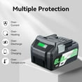 thumbnail image 4 of BSL36B18 6.0Ah Lithium-Ion Replacement for Metabo 18V/36V Batteries Compatible with Metabo BSL36A18 371751M 372121M Slide-Style MAX Cordless Battery, 4 of 7