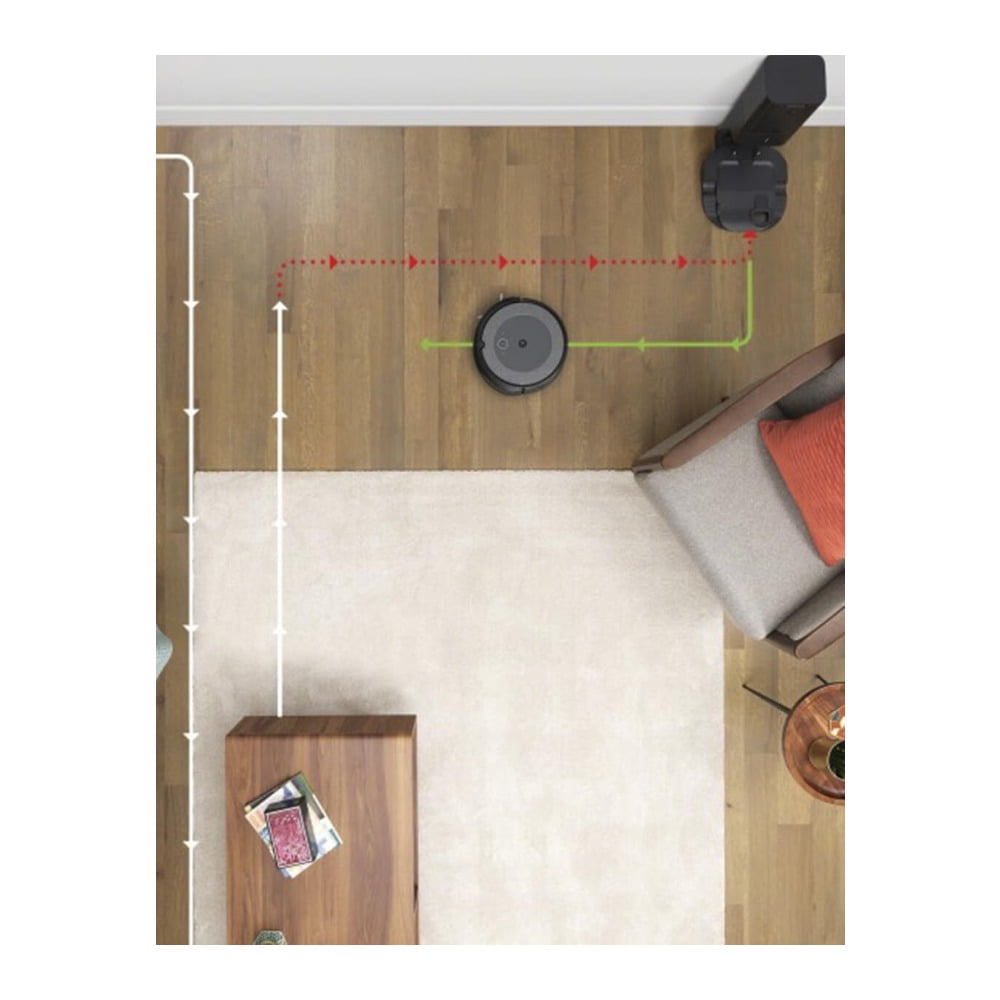 iRobot Roomba i4+ EVO Self-Emptying Robot Vacuum with Smart Mapping, Powerful Suction and 3-Stage Cleaning (Black)