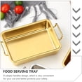 thumbnail image 4 of OULII Plateau Alimentaire en Acier Inoxydable avec Double Oreilles pour Camping, 4 of 8