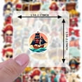thumbnail image 6 of 35pcs-50pcs PVC Pirate Stickers Funny Pirate Ship Stickers Treasure Skull Sticker Pack for Luggage Laptop Suitcase, 6 of 9