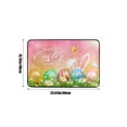 thumbnail image 3 of Easter Egg Bunny Door Mat Kitchen Mats, Indoor Outdoor Rugs, Cushioned Anti Fatigue Absorbent Kitchen Rug, Non-Slip Standing Desk Mat, Front Door Rug for Floor, Bathroom, Sink, 23.62x15.75in, 3 of 6