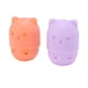 thumbnail image 4 of Soporte para esponja de maquillaje, bonita forma de gato, lavable, reutilizable, transpirable, diseño hueco, estuche de viaje para esponja de maquillaje, naranja claro, morado, 4 of 5