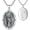 A01-Saint Michael(Oval), variant on St Michael Necklace for Men 925 Sterling Silver Oval Saint Archangel Michael Sigil Medal Medallion Protection Jewelry