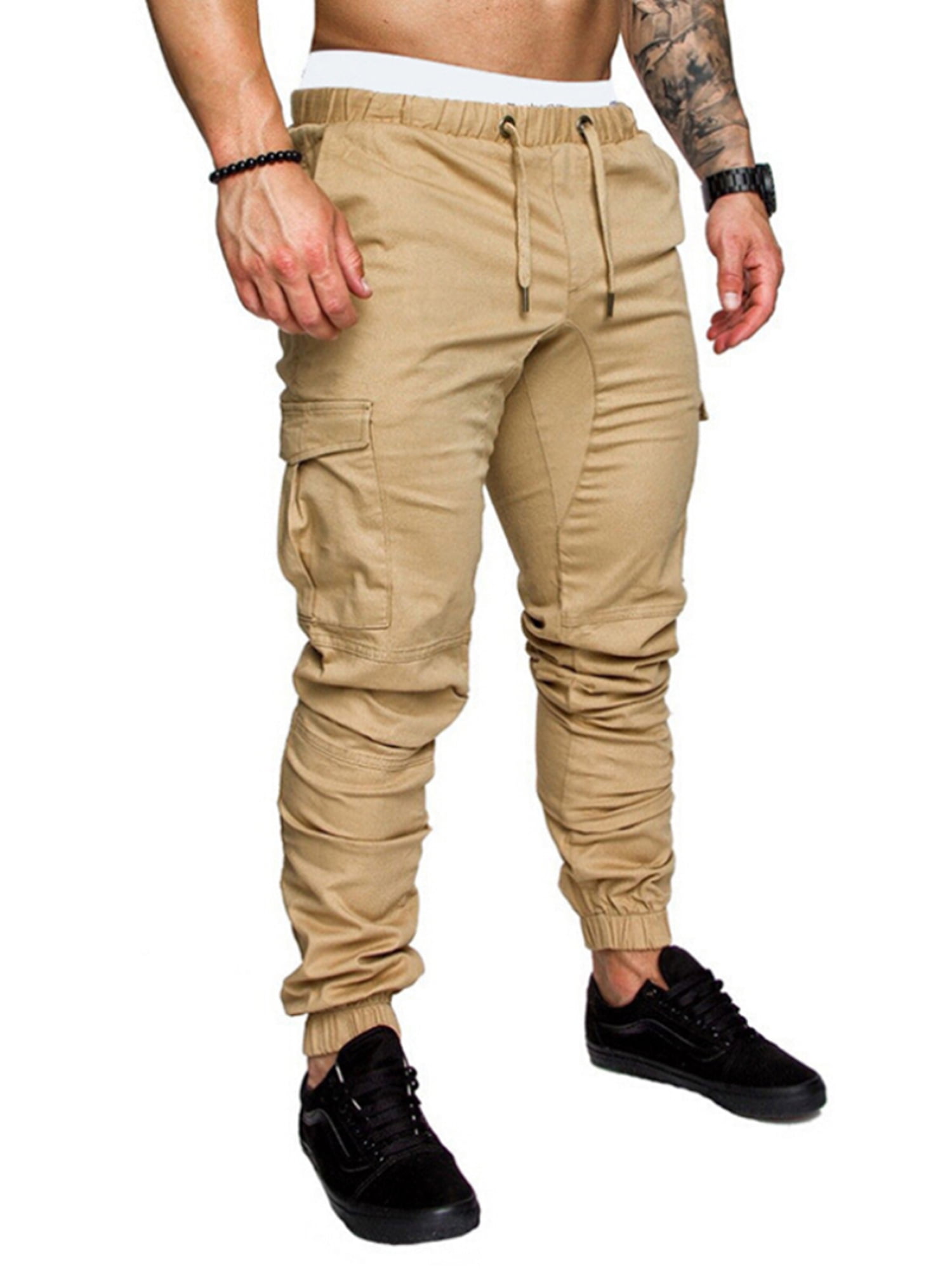 straight leg cargo joggers