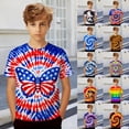 thumbnail image 6 of LRen Boys T Shirts Boys Graphic Print Crew Neck Casual Short Sleeve Tops Boy's Summer Basic Tee Relaxed Fit Boy Summer Clothes, 6 of 6
