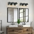 thumbnail image 3 of “2026 Hot Sale 3-Light Bathroom Vanity Light – Matte Black Modern Fixture with Clear Glass Shade, Over Mirror Lighting for Bathroom & Vanity”, 3 of 7