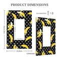 thumbnail image 3 of Daiia Banana Pattern Decorator Wall Plate Child Safe Outlet Cover, Switch and Outlet Covers,Size 1-Gang 5.0" x3.0" , Polycarbonate Thermoplastic-Style U, 3 of 6