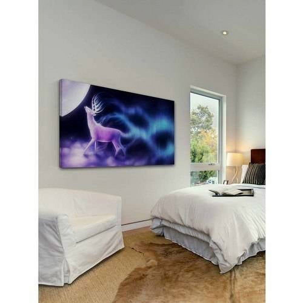 MARMONT HILL  - Moonkiss Painting Print on Canvas - Multi-Color 24 x 12