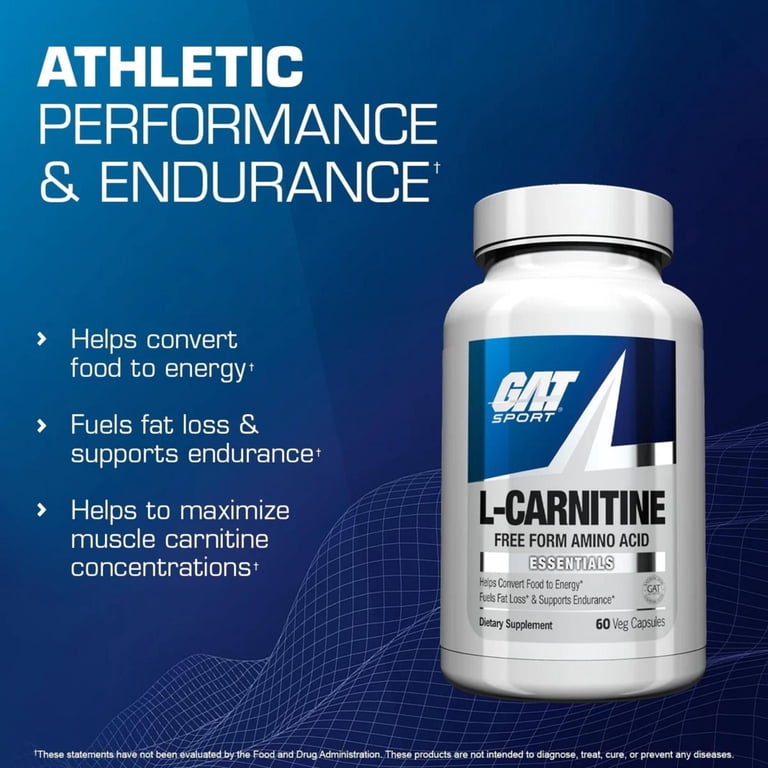 l carnitine dosage for endurance athletes GAT Sport Essentials Liquid L-Carnitine 3000mg , Blue Raspberry, 16 oz, 32 Servings 3 Rekomendasi Suplemen Glutathione storewide vouchers Bundle:x1