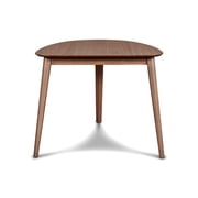 New Classic Furniture Oscar 3 Piece Mid Century Dining Table Set, Brown
