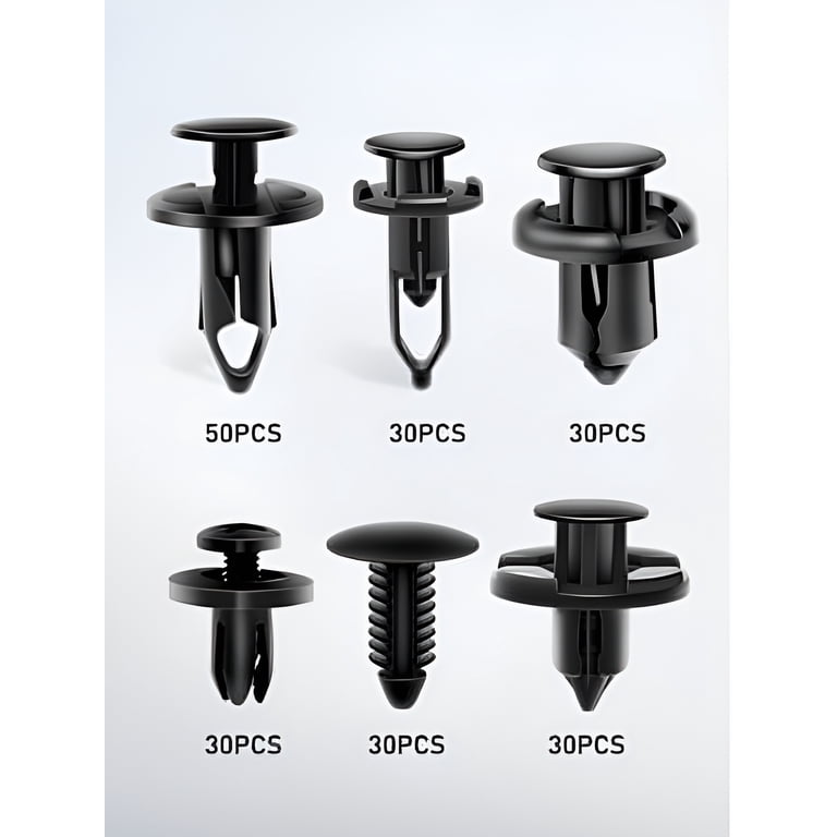 Car Pin Clips Car Push Pin Fasteners 100-Piece Automotive Retainer Clips Kit ...