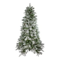 6.5 ft. Flocked Mixed Colorado Pine Artificial Christmas Tree - Unlit