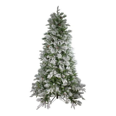 6.5 ft. Flocked Mixed Colorado Pine Artificial Christmas Tree - Unlit